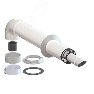 Комплект коаксиальный 60/100 L-750 мм, универсальный, антилед. (УТДК)