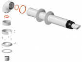 Комплект коаксиальный 60/100 L-1000 мм, универсальный, антилед.