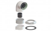 Колено коаксиальное стартовое 60/100 90°