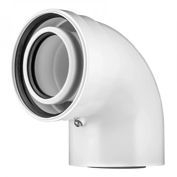 Колено конденсационное коаксиальное 80/125 90°   