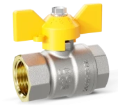 Кран шаровой газовый Ду15 (1/2") в/в бабочка Кран шаровой газовый Ду15 (1/2") в/в бабочка