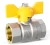 Кран шаровой газовый Ду15 (1/2") в/в бабочка