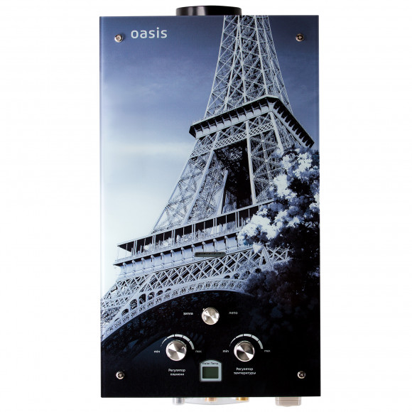 Газовый проточный водонагреватель Oasis со стеклянной панелью/Glass 20 EG