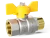 Кран шаровой газовый Ду15 (1/2") в/н бабочка