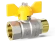 Кран шаровой газовый Ду15 (1/2") в/в ручка Кран шаровой газовый Ду15 (1/2") в/в ручка