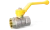 Кран шаровой газовый Ду15 (1/2") в/в ручка