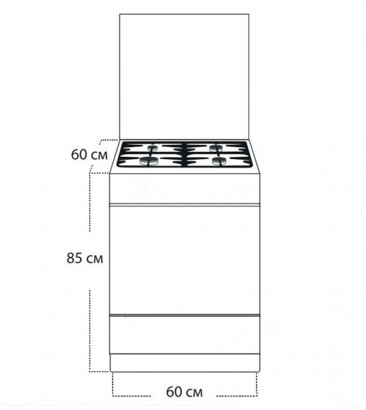 Газовая плита "GEFEST" 1200 С6 К33